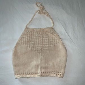 Crocheted halter top